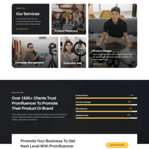 Influencer Marketing Agency Website Setup