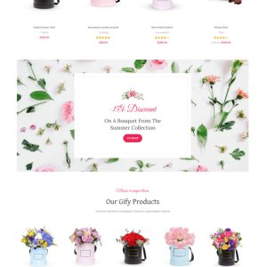 Flowers & Gifts Store Website Setup