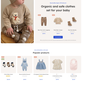 Kids & Baby Store Website Setup