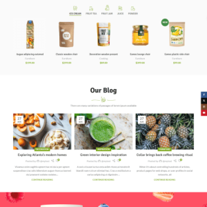 Organic Products Store Website Setup